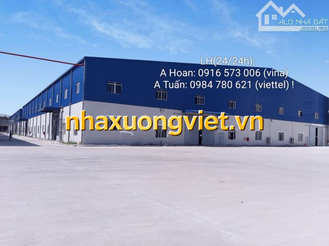 Cho thuê Kho - Xưởng. DT từ: 500m2, 1000m2, 1500m2, 2000m2,... đến 150.000m2 tại Văn Lâm