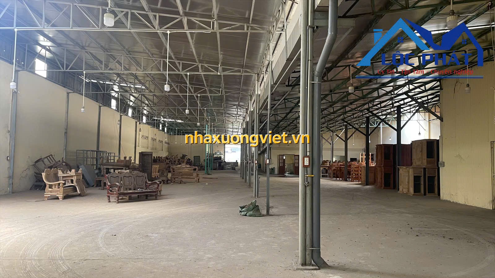 Cho thuê xưởng 2000m2 phường Hố Nai, Đồng Nai chỉ 55triệu/tháng