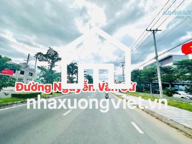 BÁN 1.630M2 ĐẤT SKC MẶT TIỀN ĐƯỜNG NGUYỄN VĂN CỪ THUẬN TIỆN LÀM KHO XƯỞNG